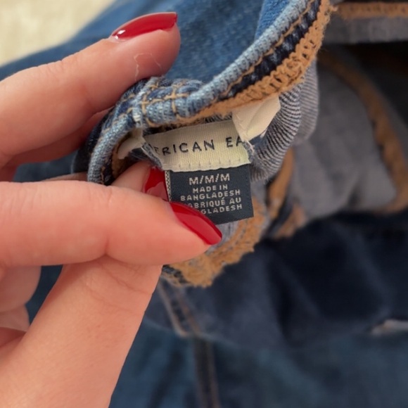 AE Denim Halter Button-Up Romper - Picture 11 of 11